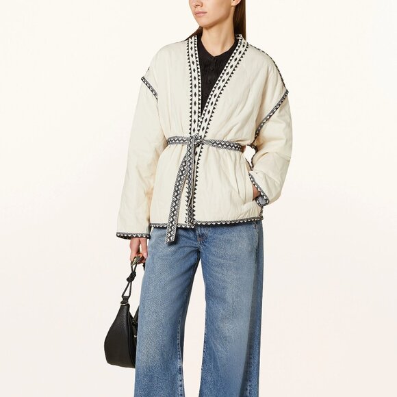 SUNCOO Quilted Cream Jacket NWT Sz S M L - Picture 1 of 5